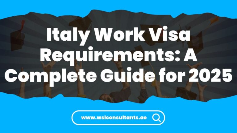 Italy Work Visa Requirements