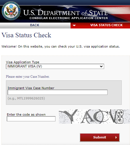 check online visa status