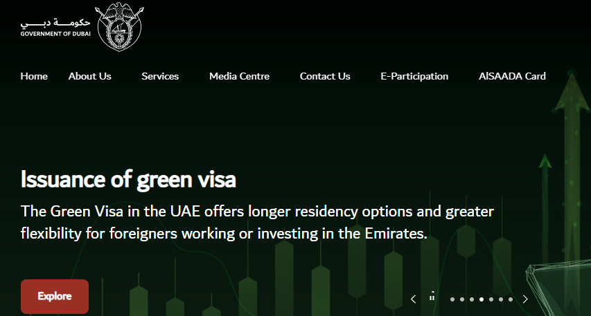 Dubai Government Immigration Website