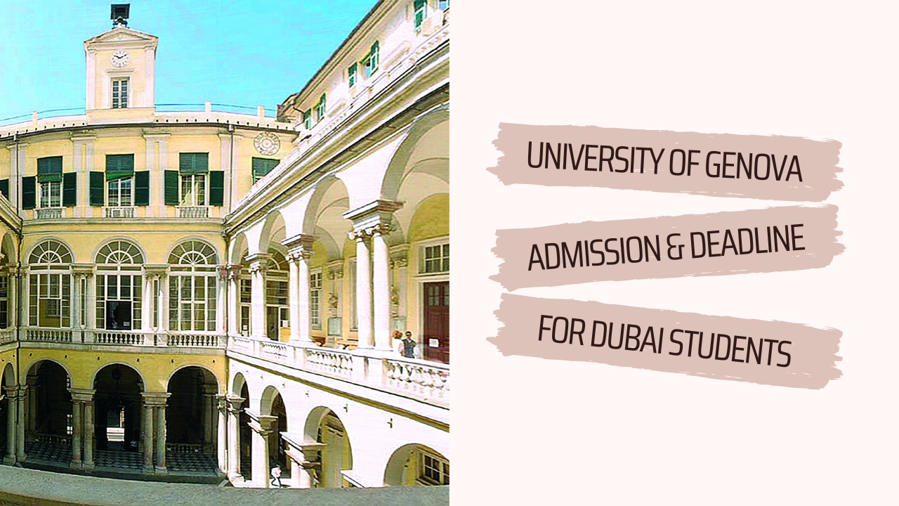 admission deadline for the University of Genova