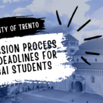 University of Trento Admission process and Deadlines